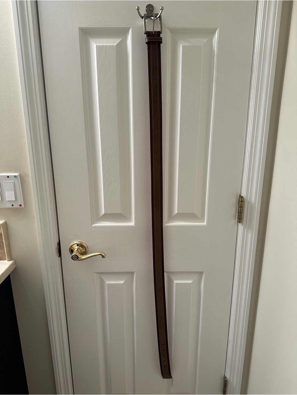 Johnston & Murphy Brown Leather Dress Belt